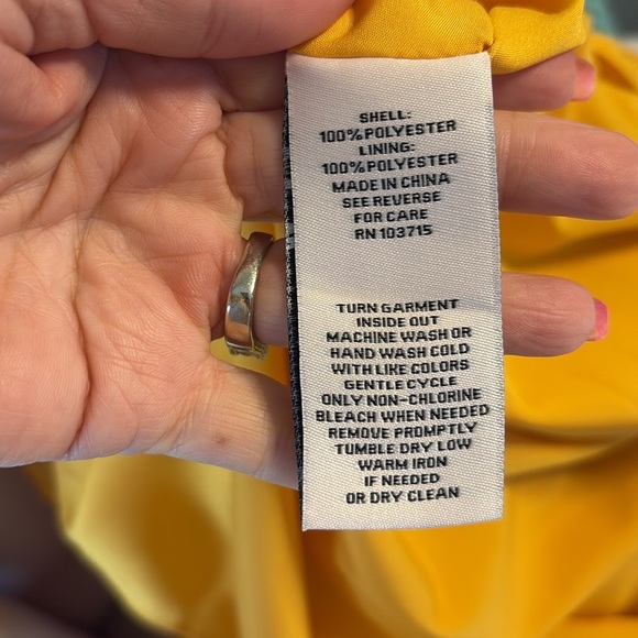 Nanette Laporte high smocked neck / waist accordion midi dress yellow purple 12 - Picture 10 of 12